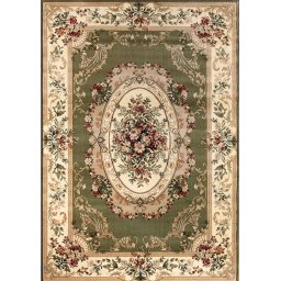 Covor Lotos 1557-310, Marime 250 x 350 cm, Verde, Inaltime Fir 8 mm, Antialergic, Polipropilena, Living, Dormitor, Sufragerie, Birou - Copie