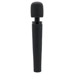 Pixey Deluxe Black Velvet - vibrator tip baghetă L (negru)