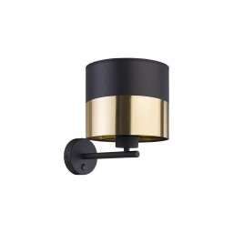 Aplica de perete LONDRA 1xE27/15W/230V negru/auriu