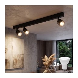 Spot LED TOP 3xGU10/10W/230V negru