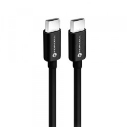 Cablu Date si Incarcare USB-C - USB-C Forcell F-Energy C338, 60W, 0.25m, Negru
