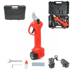 Foarfeca electrica de gradina 16.8V cu 2 acumulatori Li-Ion, taiere 28 mm