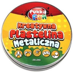 Plastilina Pukka in cutie metalica, 60g, verde 8328-FUN(3)