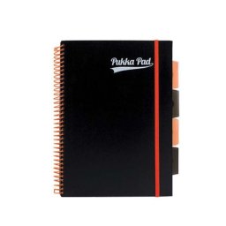 Caiet cu spirala si separatoare Pukka Project Book, portocaliu 3085S-PPN