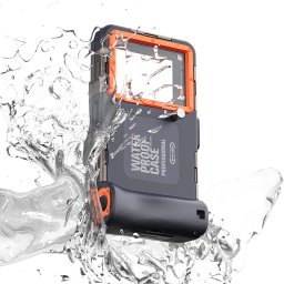 Husa Carcasa Impermeabila pentru Telefon 6.8" - ShellBox Diving Waterproof Professional Case - Black