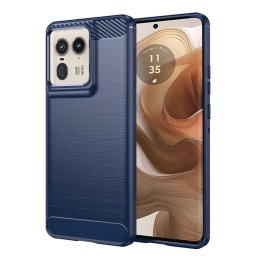 Husa Husa pentru Motorola Edge 50 Ultra - Techsuit Carbon Silicone - Blue