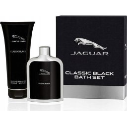 Set Jaguar Classic Black bărbați, apă de toaletă 100 ml + gel de duș 200 ml, cadou elegant masculin