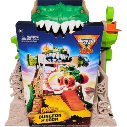 Set de joacă Monster Jam 1:87 Dragon Dungeon of Doom Playset, Mini Jams