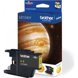 Cartus Cerneala Original Brother Yellow, LC1240Y, pentru DCP-J525WJ725J925MFC-J430J625J5910J6510J6910, 600, (timbru verde 0.15 lei), LC1240Y