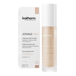 Ivatherm Fond de Ten Fluid SPF50+ Joviale, 30 ml (Nuanta fond de ten: 02 Vanila)