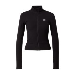 ADIDAS ORIGINALS Geacă tricotată 'ESS' negru / alb