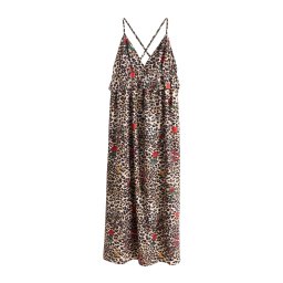 Rockett St George Rochie de plaja crem / maro cămilă / roșu / negru