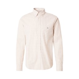 GANT Cămaşă business 'CLASSIC' bej / alb