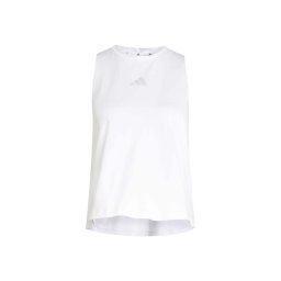 ADIDAS PERFORMANCE Sport top 'Tech Intensity' alb / alb murdar