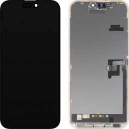 Display cu Touchscreen MP compatibil cu Apple iPhone 16 Pro Max, cu Rama, Versiune Soft OLED FHD Diagnostic, Negru