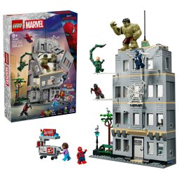 LEGO Marvel Spider-Man vs Hulk 76350, set de constructie cu 534 piese