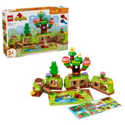 LEGO DUPLO Padurea descoperirilor cu animale salbatice, 131 piese, 3+ ani