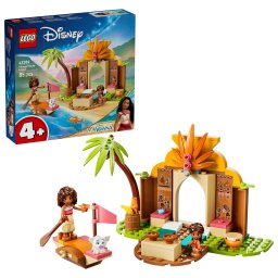 LEGO Disney Moana Casa traditionala si barcuta, 85 piese, 4+ ani