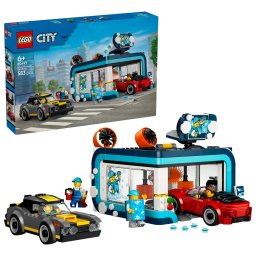 LEGO City Spalatorie auto drive-thru, set de constructie 583 piese