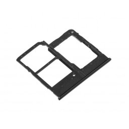 Piese si componente Suport SIM - Card Samsung Galaxy A20e A202, Dual SIM, Negru