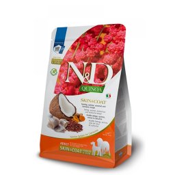 N&D Quinoa Dog Skin&Coat Adult Medium/Maxi cu Hering si Cocos, 7 kg