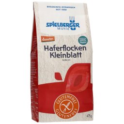Fulgi mici de ovaz bio integrali fara gluten Demeter 475g Spielberger