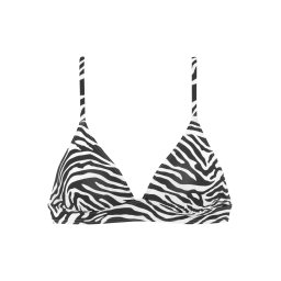VENICE BEACH Sutien de costum de baie sport negru / alb