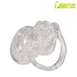 Brutus Airhole Chastity Cage Clear