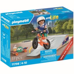 Playmobil my Life PM71798 - Promo Pack, Skater si rampa (#71798)