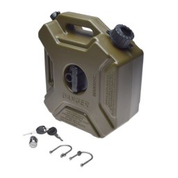 Canistra carburant, plastic si prindere, 5 litri, culoare verde