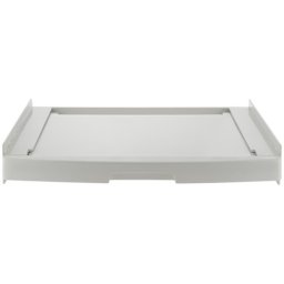 Kit de suprapunere pentru masina de spalat si uscator Candy WSK1110U, 47-62 cm, Raft retractabil, Dimensiune reglabila, Alb
