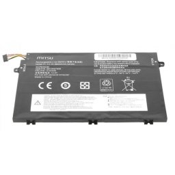 Baterie laptop Mitsu BC/LE-E480, 3600mAh, 11.1V, 3 celule Li-Ion, pentru Lenovo ThinkPad E480/E580