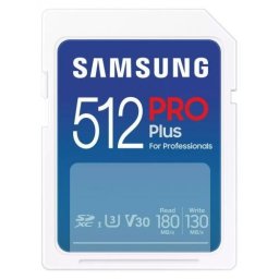 Card de memorie Samsung PRO Plus MB-SD512S/EU, 512GB, SDXC, UHS-I U3, V30