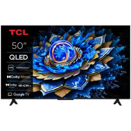 Televizor TCL QLED 50T69C, 126 cm, Smart Google TV, 4K Ultra HD, (Model 2025), Negru