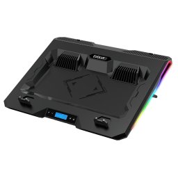 Cooler laptop Evolveo Ania 10 RGB, 2 ventilatoare, backlight, Negru
