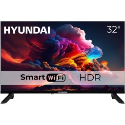 Televizor Smart Hyundai HLM32TS500, LED, 32", 80 cm, DVB-C, DVB-S2, DVB-T, DVB-T2, Negru