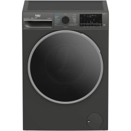 Masina de spalat rufe cu uscator BEKO B5DFT510442M, 10 kg spalare, 6 kg uscare, Clasa A, 1400 RPM, Motor ProSmart Inverter, HomeWhiz, SteamCure, UltraFast, AddXtra, Gri