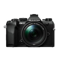Camera Foto Mirrorless OM SYSTEM OM-5 Mark II, Kit cu Obiectiv 14-150 mm II, 20MP, Video 4K, Negru
