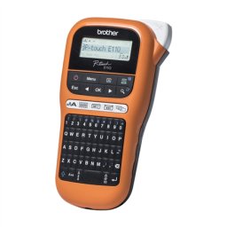 Imprimanta de etichete Brother P-Touch PT-E110VP, transfer termic, Portocaliu-Negru