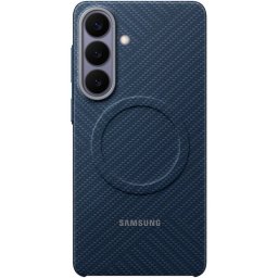 Husa protectie spate pentru Telefon Samsung Galaxy S26 Ultra, Carbon Magnet Case, Albastru