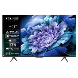 Televizor QD-MiniLED TCL 127 cm (50") 50C69K, Ultra HD 4K, Smart TV, WiFi, CI+, Negru