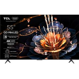 Televizor Mini LED TCL 139 cm (55") 55C69KS, Ultra HD 4K, Smart TV, WiFi, CI+, Negru