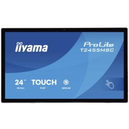 Monitor IPS LED Iiyama 24" T2455MSC-B2, Full HD 1920 x 1080, HDMI, DisplayPort, Boxe, Touchscreen, 120 Hz, 5 ms Negru