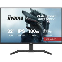 Monitor Gaming Fast IPS LED Iiyama 31.5" GB3272QSU-B1, HDMI, DisplayPort, Boxe, 180 Hz, 0.5 ms, Negru