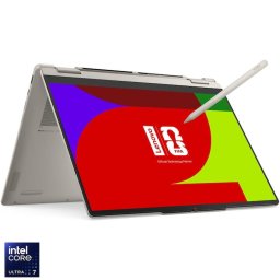 Laptop Lenovo Yoga 7 2-in-1 14IPH11, procesor Intel Core™ Ultra 7 355 pana la 4.7GHz, 14" WUXGA, OLED, Touch, 24GB LPDDR5x RAM, 1TB SSD, Intel® Graphics, Windows 11 Home, Seashell