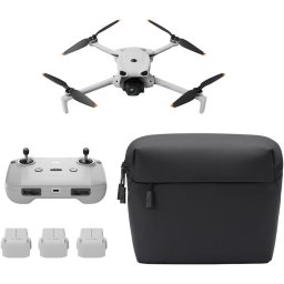Drona DJI Lito 1, rezolutie foto 48MP, video 4K, Fly More Combo (DJI RC-N3), Gri/Negru