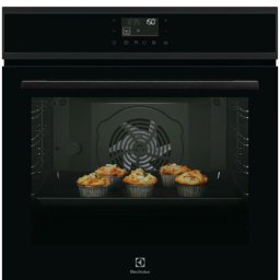Cuptor incorporabil Electrolux EOD7P86H, electric, curatare pirolitica, 72 l , clasa A, Sticla neagra cu insertie metalica