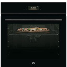 Cuptor incorporabil Electrolux EOX8P38WH, electric, Pizza Expert, Wi Fi, curatare pirolitica, 72 l , clasa A++, Sticla neagra cu insertie metalica
