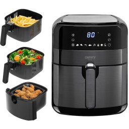 Friteuza cu Aer Cald Adler CR 6311b, Capacitate 5L, 9 Programe Presetate Timer, 1700W, Negru