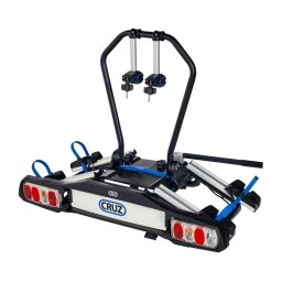 Suport pentru 2 biciclete electrice, Cruz Pivot eBike R3 940-509, cu prindere pe carligul de remorcare, 13 pini, Gri